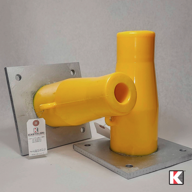 As we always say, the possibilities for all our polyurethane products are limitless. The main advantage of #Kastalon’s Super High Deflection (SHD) #bumpers over our more standard bumpers is the increased deflection they offer. This allows for softer stops for cranes