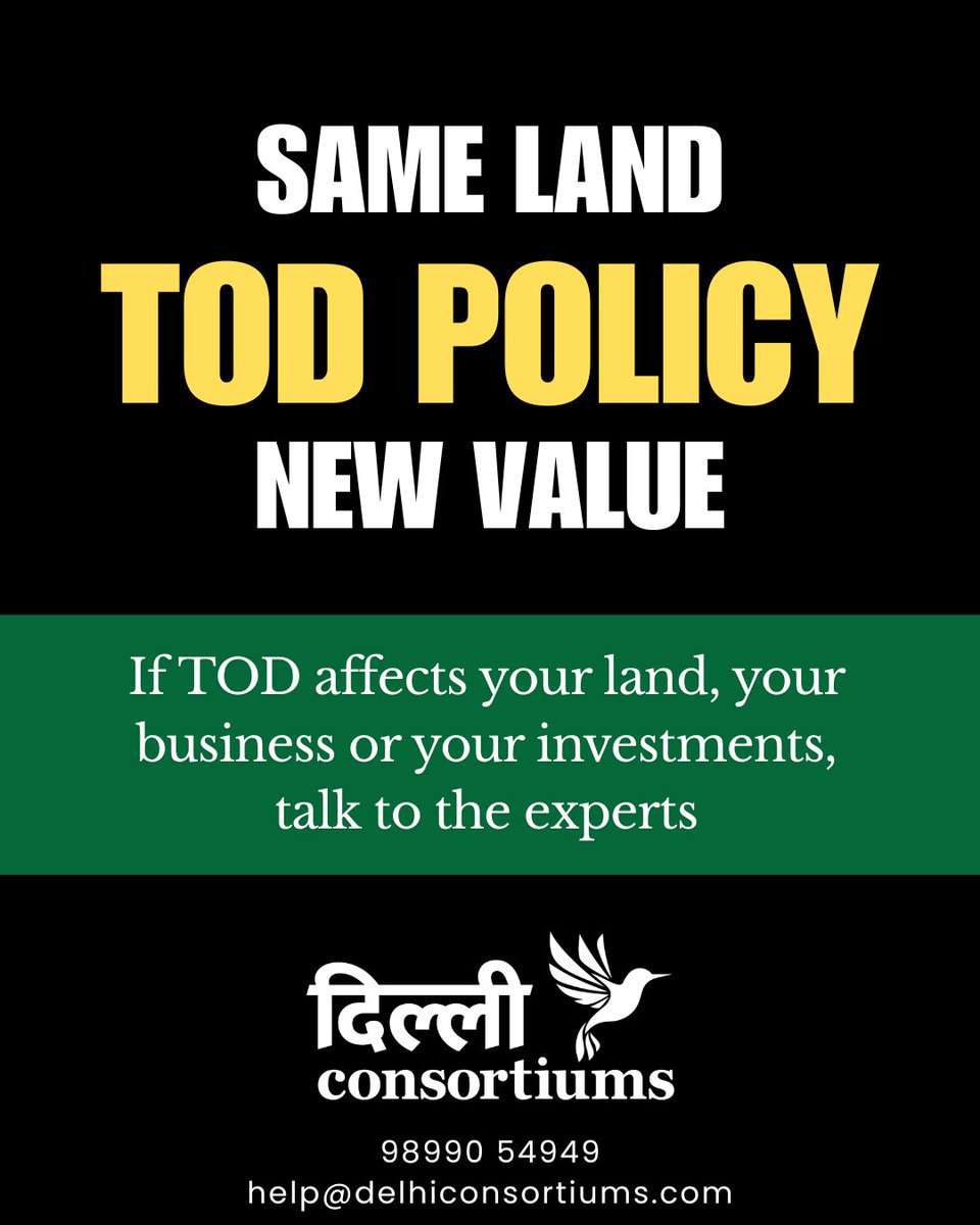 DelhiConsortium's tweet photo. We are the people you need to speak to. We understand Delhi, TOD policy, regulations and development potential, thereof.
#delhi #delhimasterplan #mpd2041 #delhiconsortiums #dda #landpooling #LDRA #GDApolicy #TODpolicy #TDRpolicy #InvestDelhi #delhirealestate #mpd2021 #laldora https://t.co/L8IQ09sefm