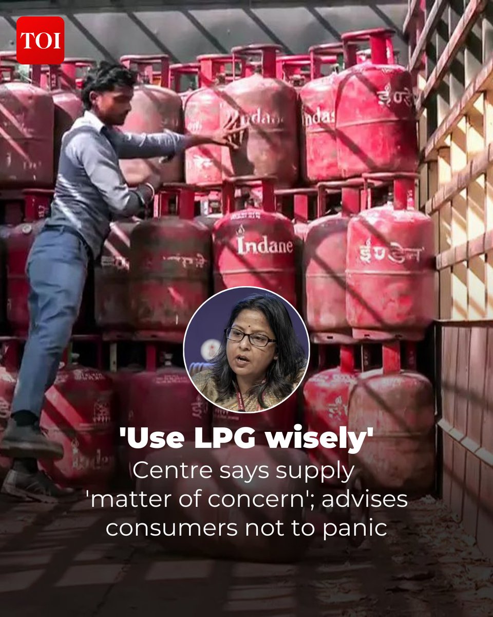 timesofindia's tweet image. The #Centre on Tuesday said that the #energy crisis in #India still remains a matter of concern amid the ongoing conflict in the #MiddleEast. However, it assured consumers not to panic over #LPG supplies.

Details here 🔗toi.in/Lsv1wa