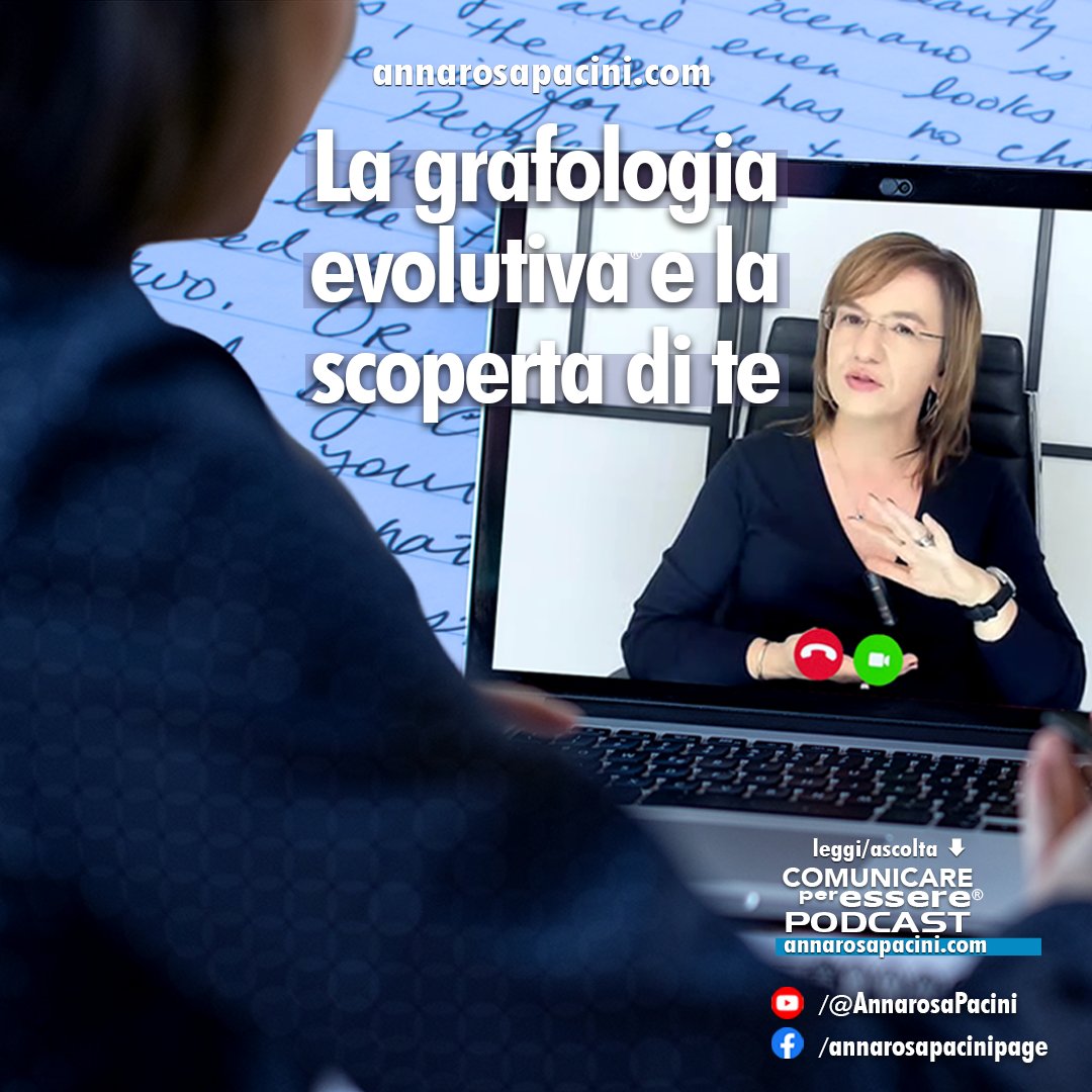 AnnarosaPacini's tweet image. Nel percorso di scoperta evolutiva, per prima cosa, incontri te stesso. Ti riconosci, a volte ti scopri, in senso letterale. E poi, puoi decidere di #essere. Vuol dire imparare a governare la tua vita, e la persona che sei, con saggezza ed azione positiva
 annarosapacini.com/grafologia-sco…