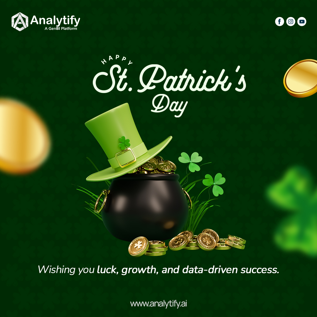 Analytifyai's tweet photo. Growth doesn’t just come from luck—
it comes from the right insights at the right time. 🍀

#StPatricksDay #LuckOfTheIrish #SmartDecisions #DataInsights #GenBI #analytifyai https://t.co/aLF3vcMQiY