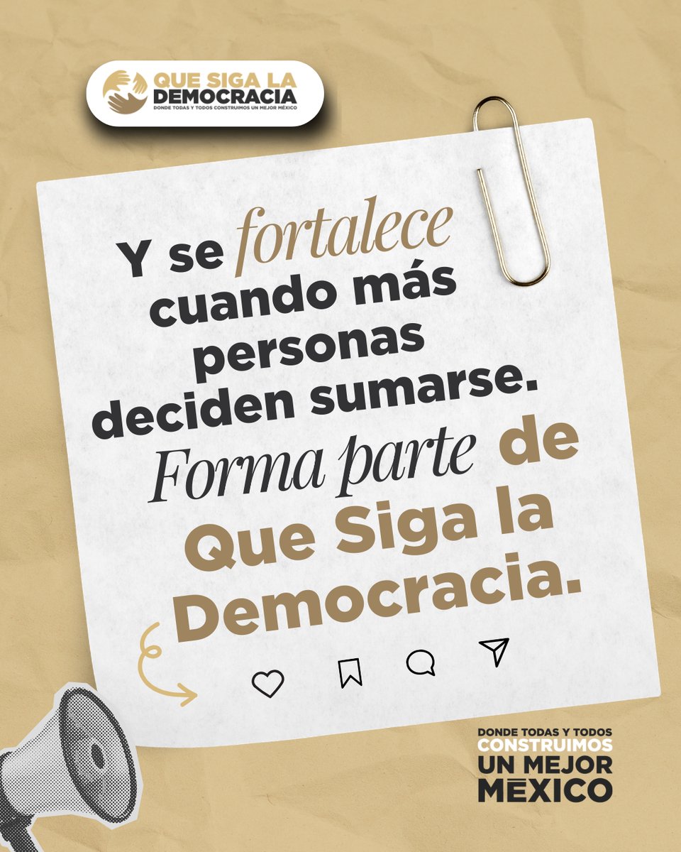 Que Siga La Democracia tweet media