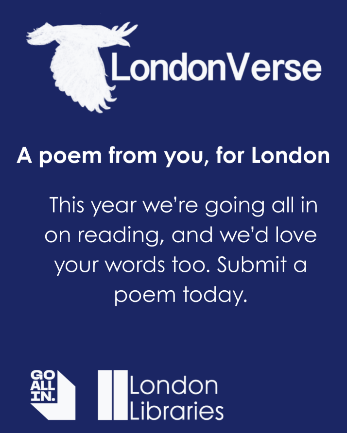 CamdenCouncil's tweet photo. Ever written a poem but never shared it? 
LondonVerse is giving people across London the chance to share their poetry as part of the National Year of Reading 2026.
Submit your poem and represent Camden at https://t.co/fCoS5jskzM https://t.co/kvYv0R1WuZ