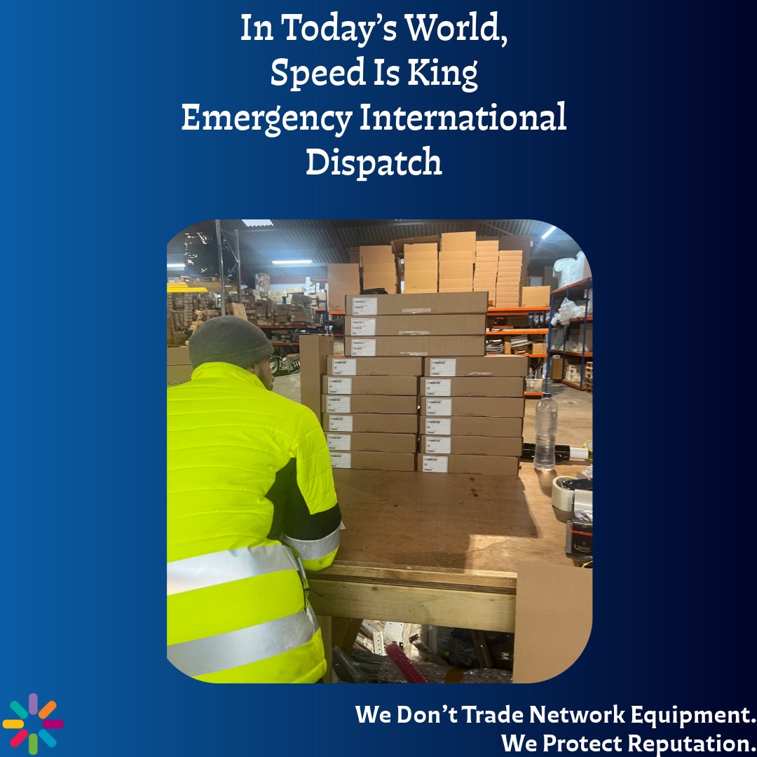Small order, big impact: 3 high-value switches shipped internationally. Fans &amp; power supplies packed separately to save 2 days—because in today’s world, speed is king. Emergency order? We deliver fast.