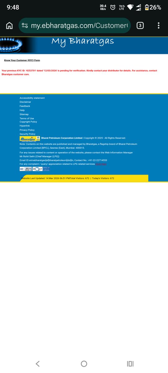 chetanlbehere's tweet photo. @MoPNG_eSeva @BPCLimited I have raised request to change address of my LPG connection and the request has not been processed yet, I want to book cylinder but unless address gets updated I cannot for forward with booking https://t.co/rLxfoK2sOi
