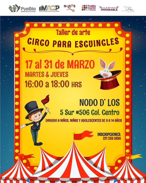 🎪 Taller de circo para peques y jòvenes llega al centro de Puebla con clases llenas de creatividad y diversión 🤹‍♂️✨.
Detalles aquí 👇🏻
guiadepuebla.mx/abren-taller-d…
