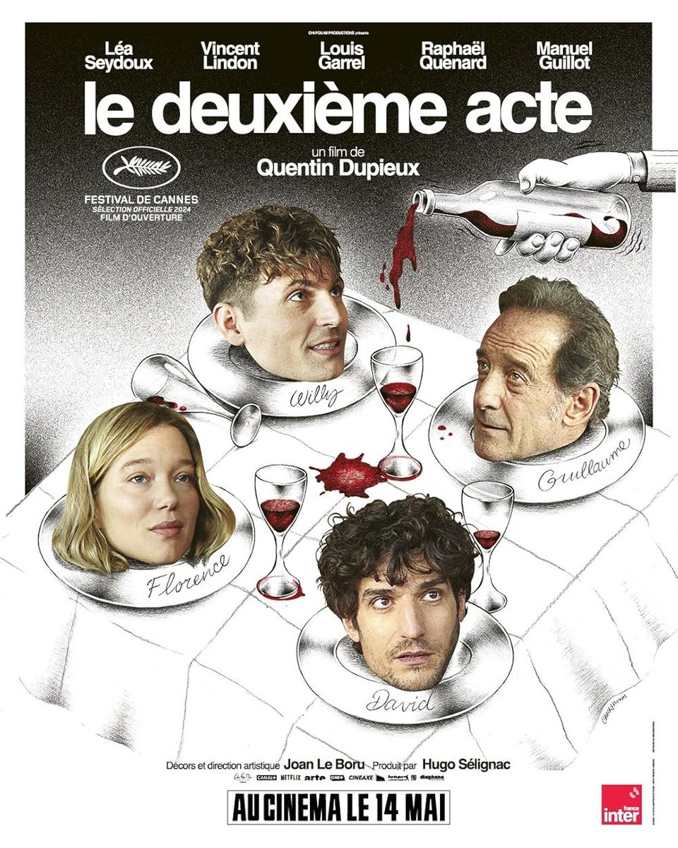 erikaxtc's tweet photo. Watched #TheSecondAct starring Louis Garrel, Léa Seydoux, and Vincent Lindon. So unique, witty, and funny. Loved it. Definitely a reminder to watch more French films. https://t.co/wCezzfvXJI