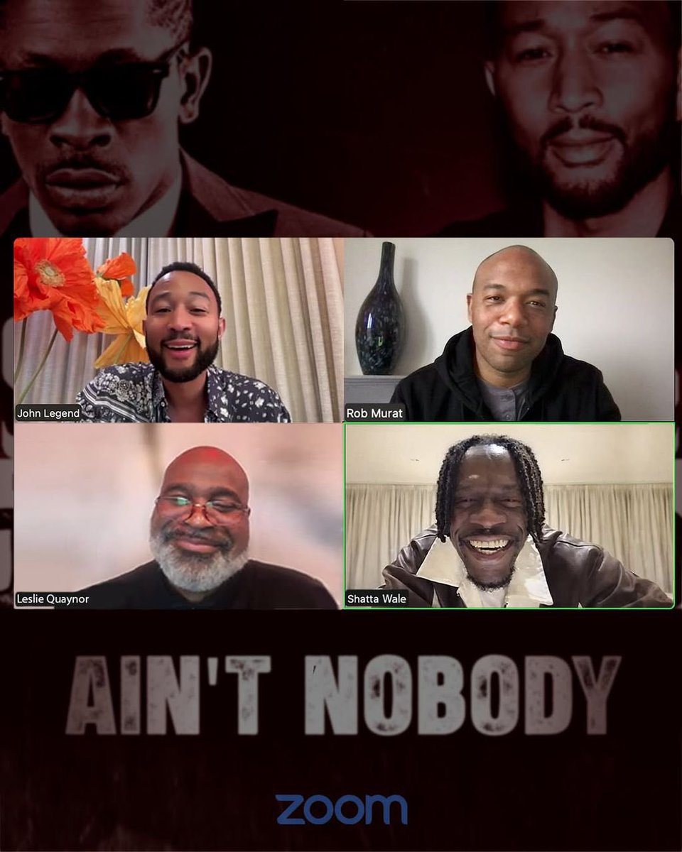 👑 The African Dancehall King Shatta Wale links up with global icon John Legend on Zoom 🔥🌍
This is not just a collab… it’s HISTORY in the making 🇬🇭🇺🇸🙌
“Ain’t Nobody” drops Friday 🚀 20th March! 
#ShattaJohnLegend