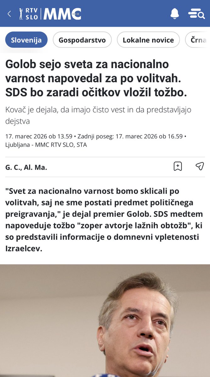 ZanMahnic's tweet photo. Brezjajčnik Golob ne bo sklical seje #SNAV, saj je tja vabljen tudi @JJansaSDS. Tako bo še naprej manipuliral preko svojih potrčkotov in kimavcev v obveščevalno-varnostnih službah, politično ustrezno očiščenih. Jutri pa je pričakovati, da bo #SSNAV potrdil očitke protiobveščevalnega sektorja @SOVA_SLO v sestavi Muki & jokajoča Nika & žilna opornica Mekina.