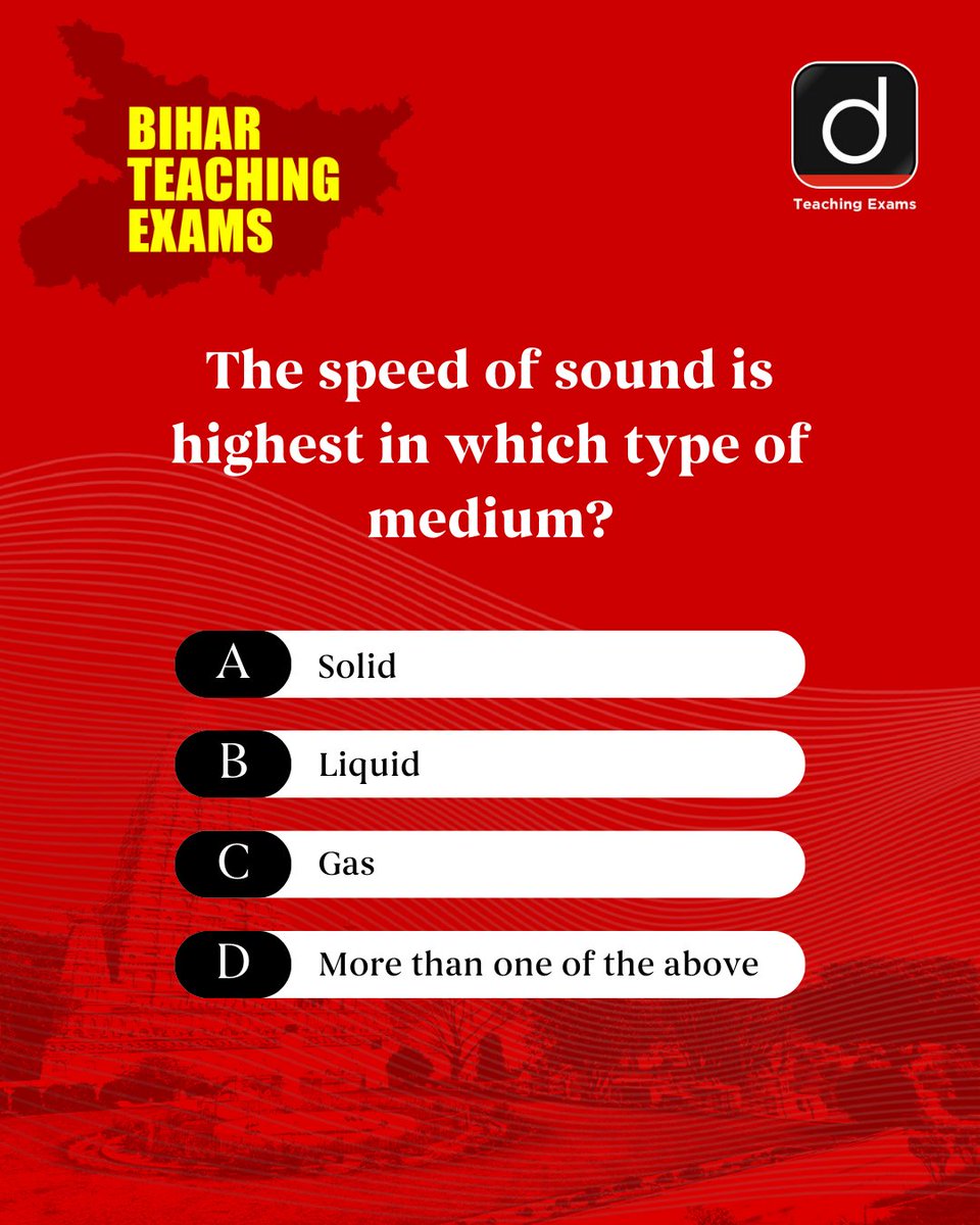 Drishtiteaching's tweet photo. Take the Bihar teaching exams quiz daily and turn your preparation into success with consistent practice!
#BPSCTRE #BPSC #TRE #BiharSTET #PrimaryTeacher #TeachingCourses #DrishtiTeachingExams https://t.co/RIEkTkMQ4S