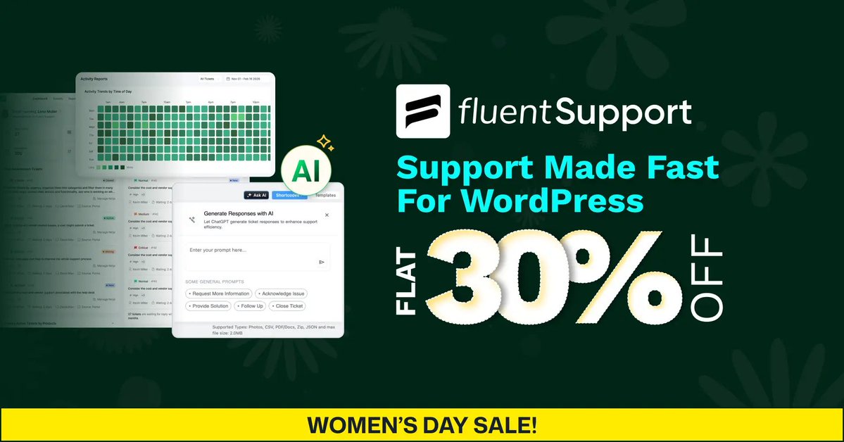 Fluent Support | Fastest HelpDesk for WordPress tweet media