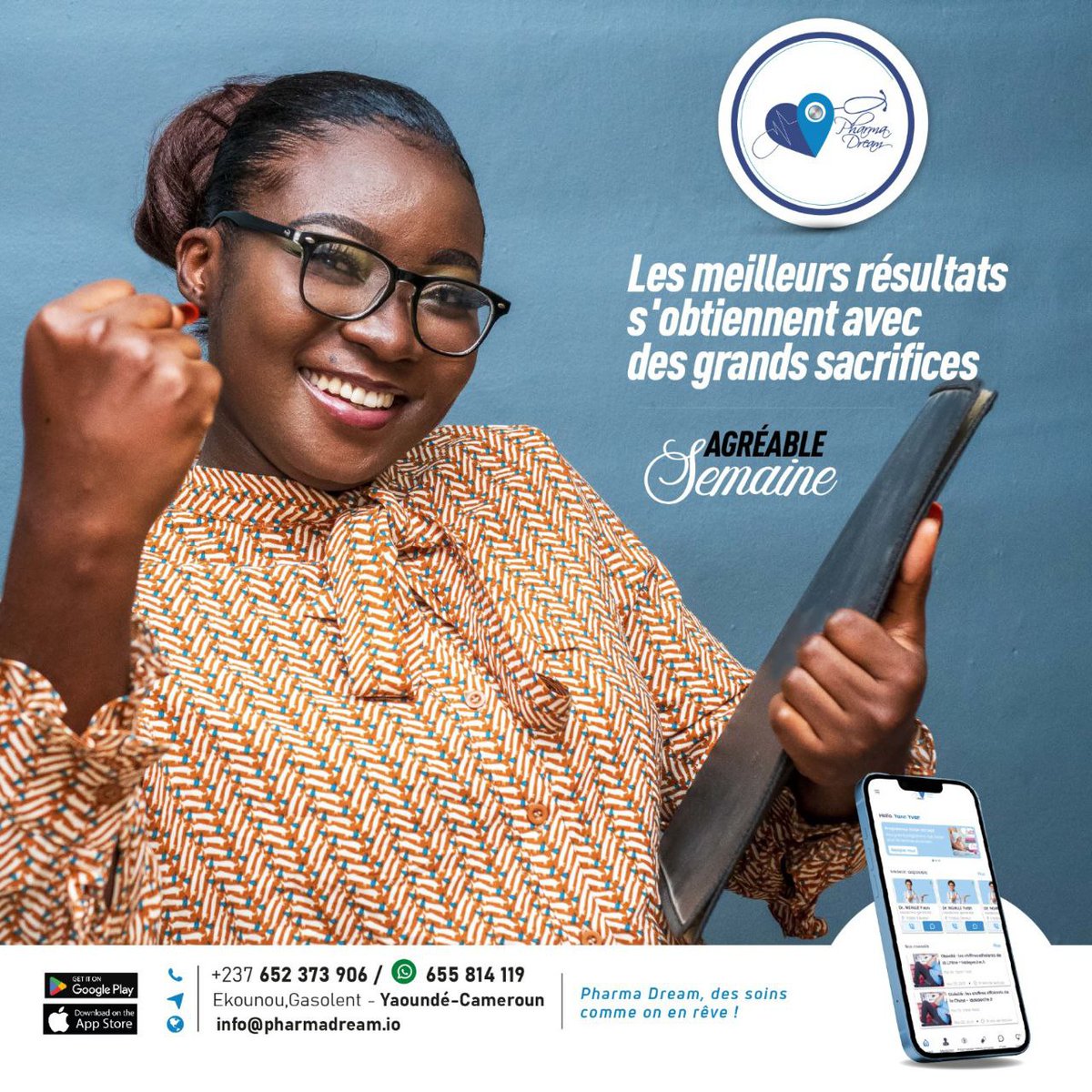 Pharmadream1's tweet photo. L'avenir de la santé en Afrique ne sera pas seulement dans les hôpitaux.

Il sera dans nos téléphones. https://t.co/WfHKXnvPYO