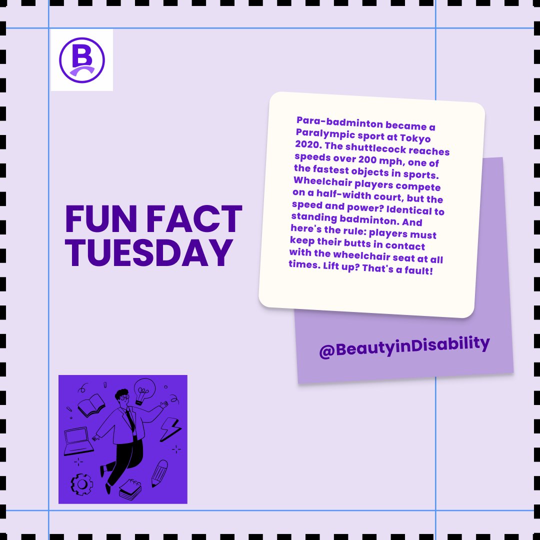 BiDisability's tweet image. The shuttlecock in badminton is one of the fastest moving objects in sports.

It reaches speeds over 200 mph.

Now imagine hitting it from a wheelchair.

This is para-badminton. 🧵🏸

#FunFactTuesday