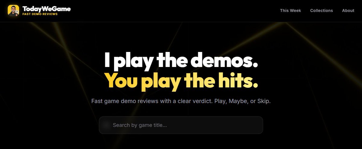 Today We Game tweet media