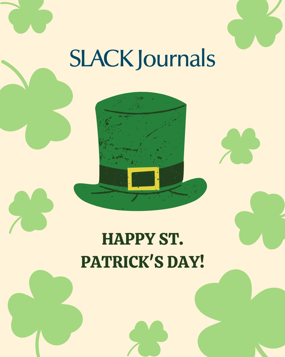 JPOSJournal's tweet photo. Happy St. Patrick's Day! We hope you feel extra lucky and cheerful today ☘️ 💚

#stpatricksday https://t.co/p0DkljuWlG