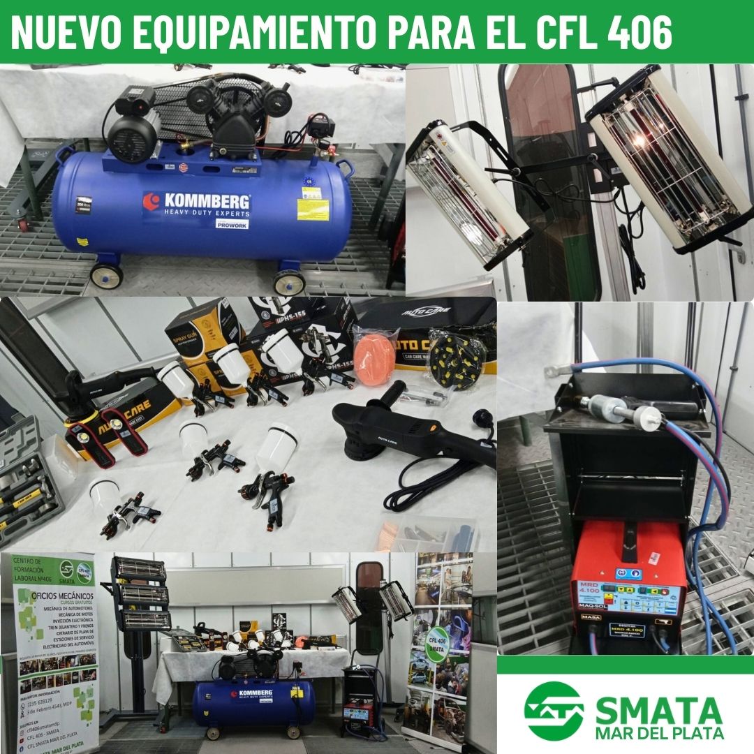 🛠️ 𝐄𝐐𝐔𝐈𝐏𝐀𝐌𝐈𝐄𝐍𝐓𝐎 𝐍𝐔𝐄𝐕𝐎 𝐏𝐀𝐑𝐀 𝐄𝐋 𝐂𝐅𝐋 𝟒𝟎𝟔

La Secretaría de Cultura y Educación Técnico Profesional del SMATA reforzó el equipamiento del Centro de Formación Laboral N° 406 de la ciudad de Mar del Plata. De esta manera, se continúa fortaleciendo una