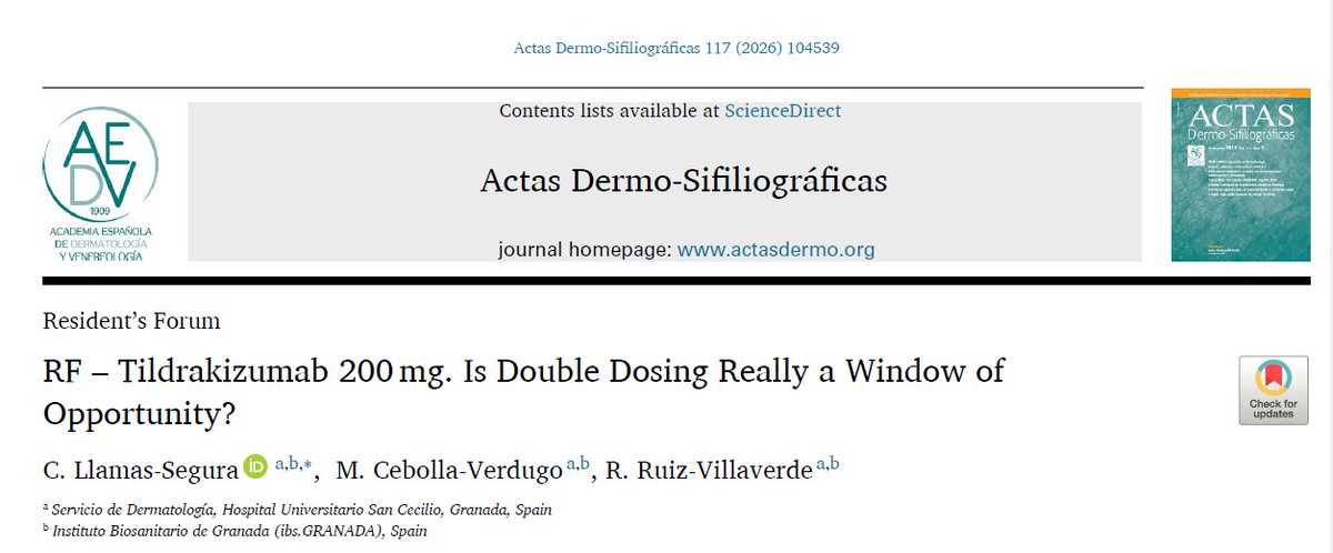 Servicio de Dermatología HUSC Granada tweet media