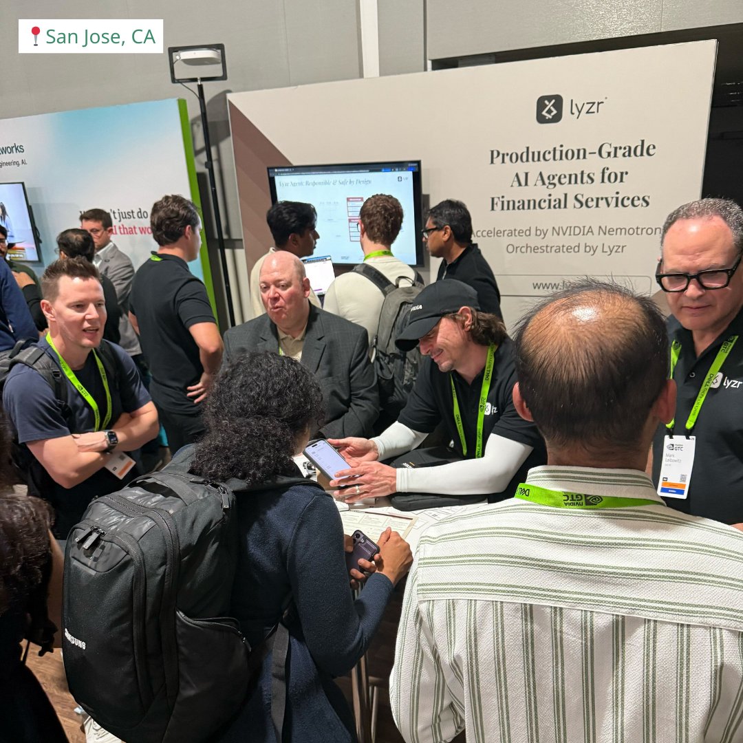 The biggest question at NVIDIA GTC this year?
"How do we actually deploy AI agents at scale, reliably?"

We've been answering it live at Booth 183.
The demos are running. The decisions are being made.
If you're in San Jose, This is your moment.

Come find us. Booth 183.

#LyzrAI