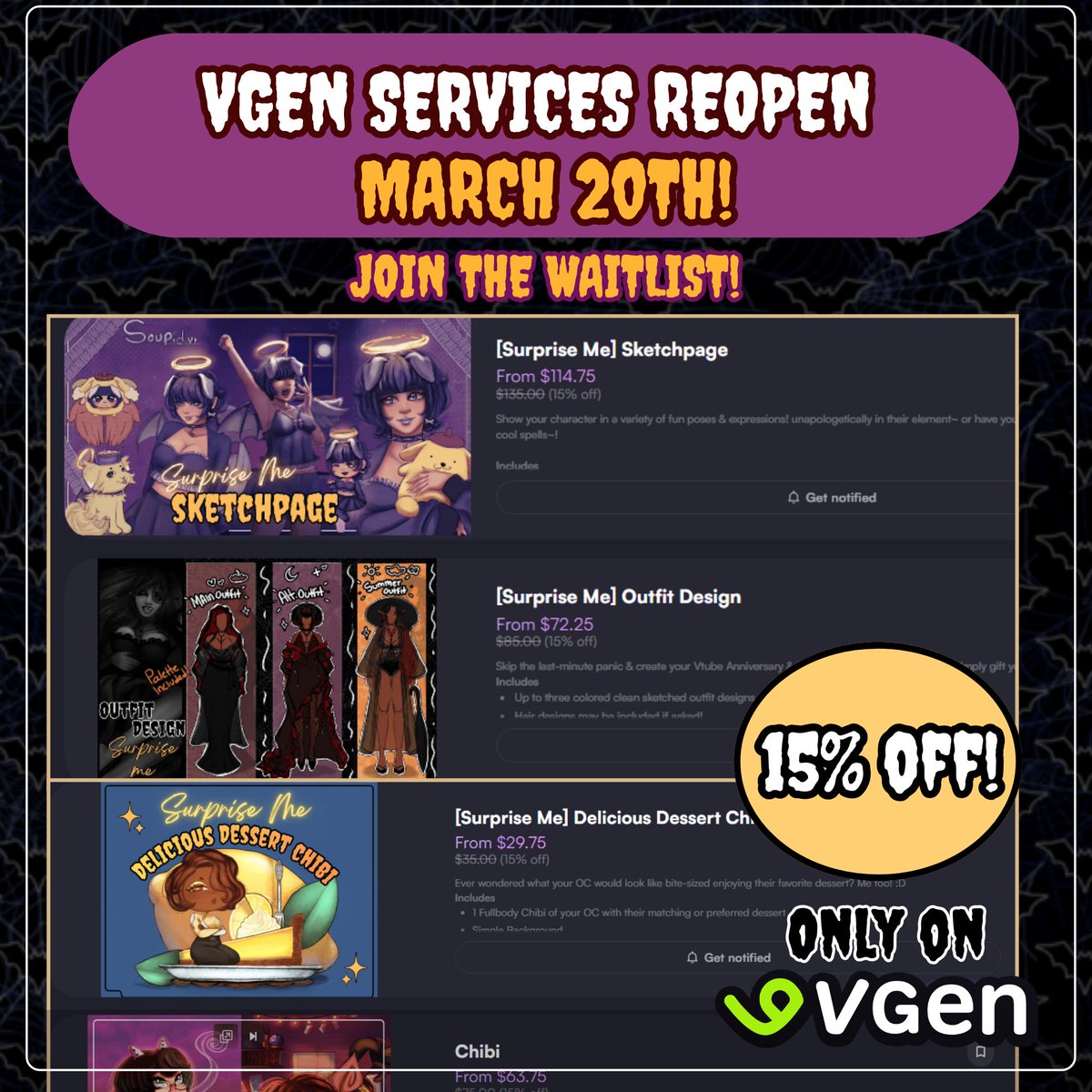 🦇 BelaTheVamp 『 15% Off Comms on VGEN 』🦇 tweet media