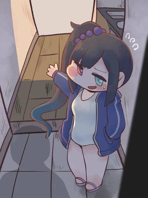 「少し散らかっているが…まぁ雨宿りなんだし我慢してくれ」 #トリッカル #Trickcal