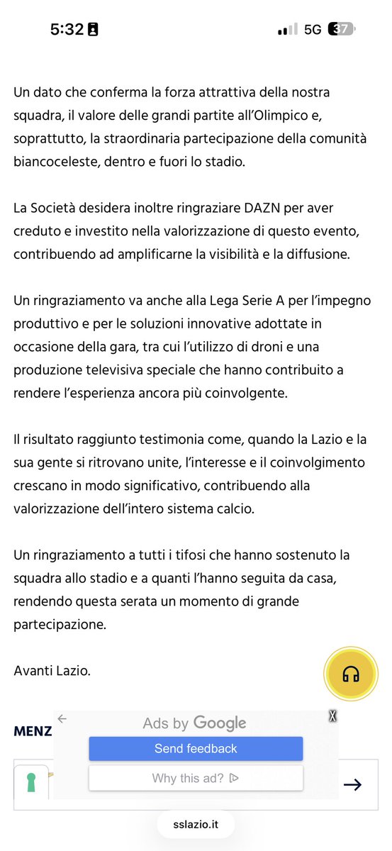 S.S. Lazio World tweet media