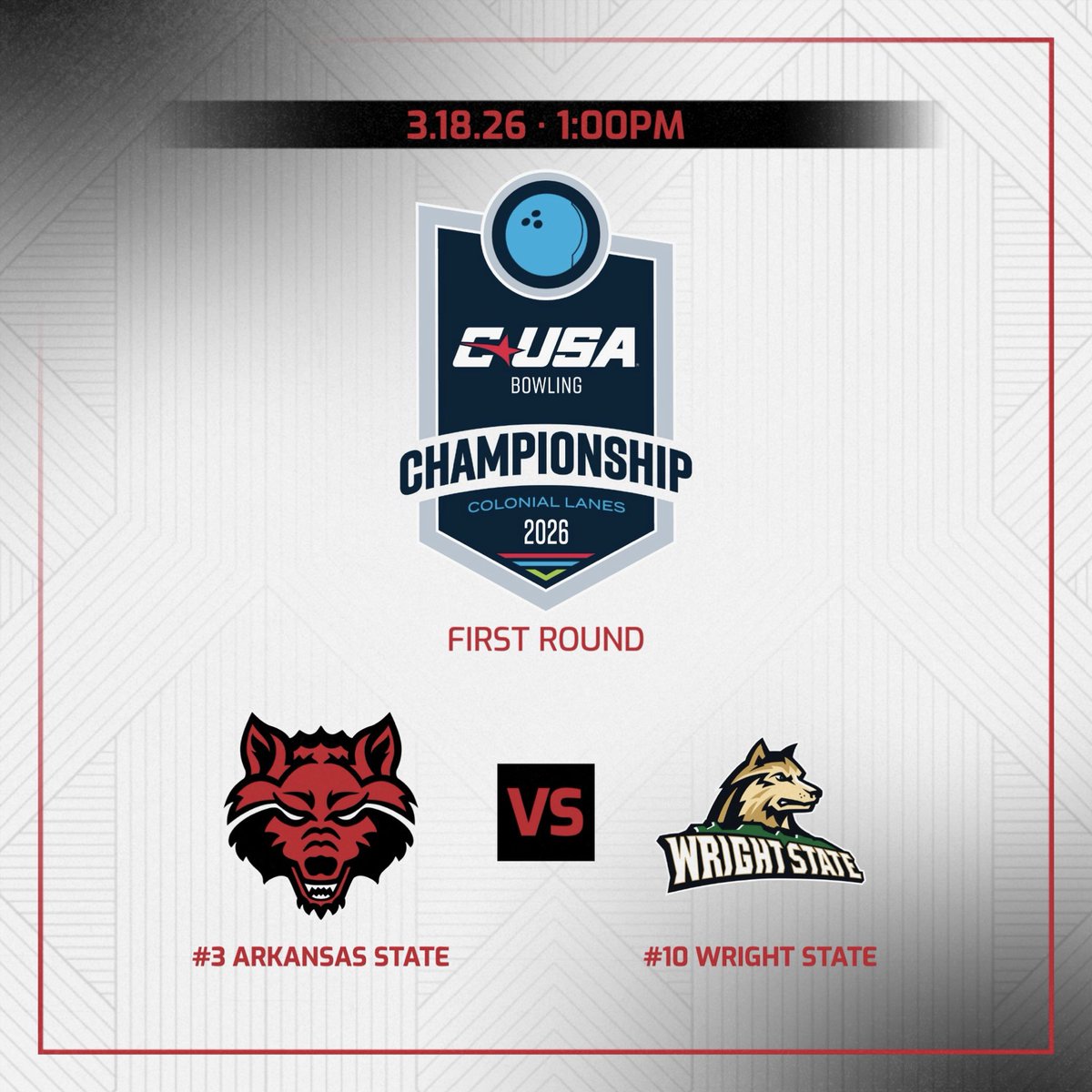 Arkansas State Red Wolves Bowling tweet media