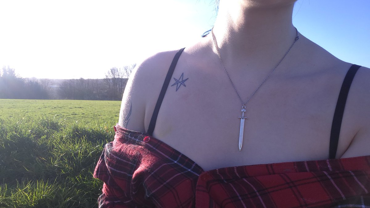 touching grass