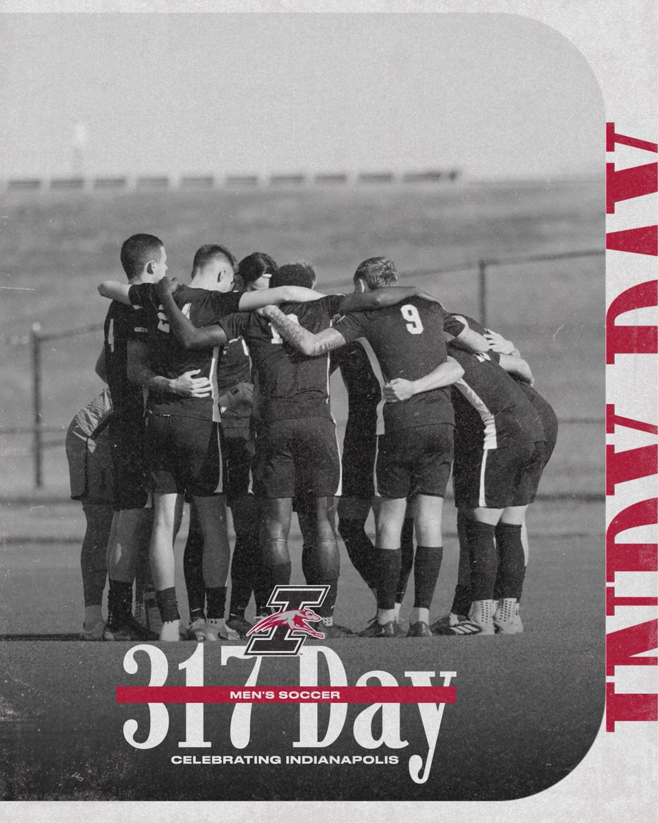 UIndyMSoccer's tweet photo. Celebrating Indianapolis, happy 317 day from UIndy Men’s Soccer ! ⚽️ https://t.co/yQ7eFewbFD
