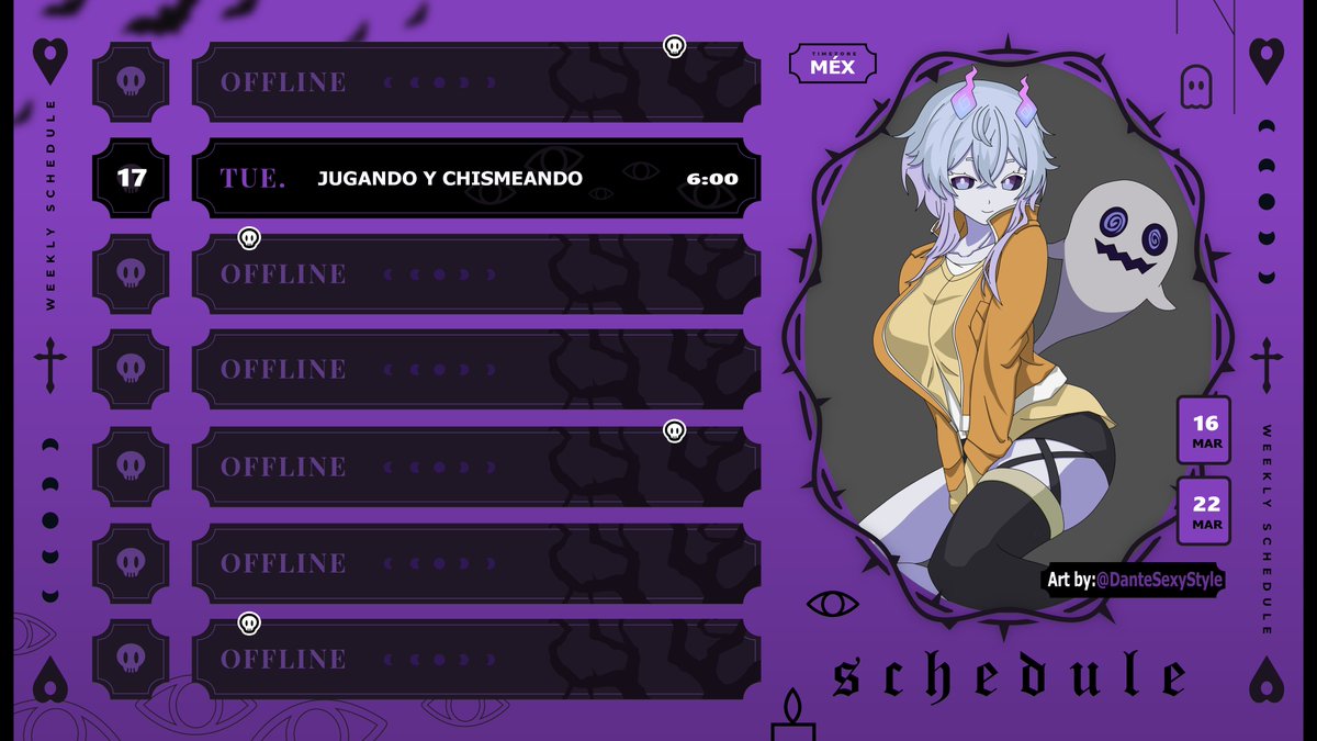 Buenas fantasmitas! Hoy si tendremos stream de mucho chisme y jugaremos cositas. YA LOS EXTRAÑABA 💜👻