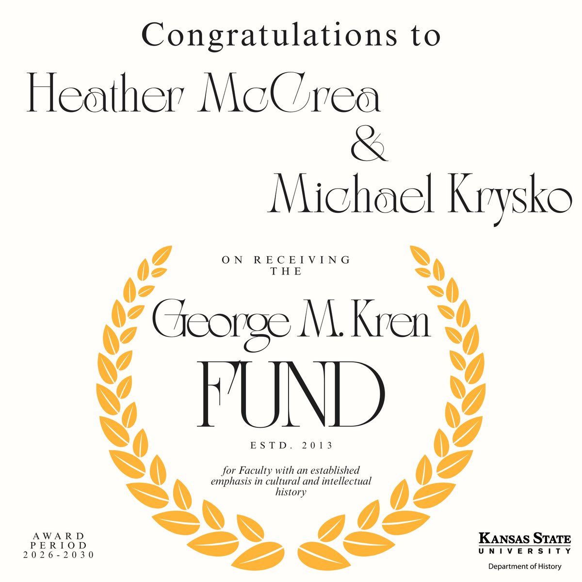 KSU History Department tweet media