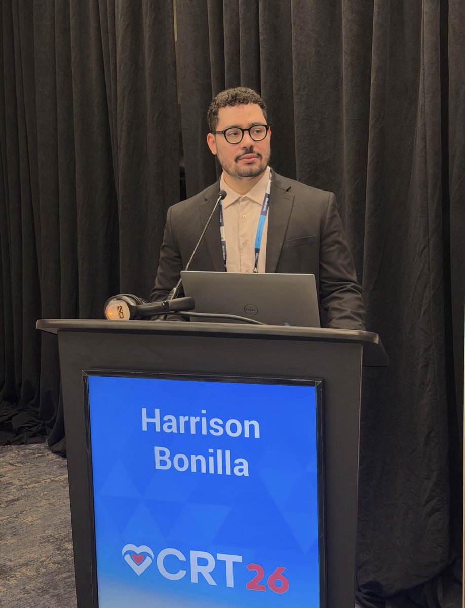 HarrisJBonilla's tweet photo. #CRT26 ✔️

Presented our work, connected with incredible mentors and peers, and came away even more motivated to keep pushing forward.

#CardioTwitter #CardioX https://t.co/wbVOdqcGmk