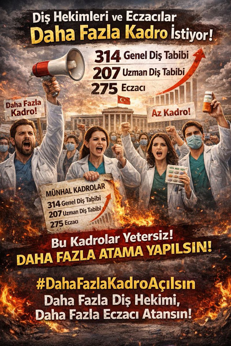 Noblecim22's tweet photo. Gene tek fakültenin tek dönemi kadar kadro açılmış. Sesimizi duymak bu kadar zor olmamalı #MemişoğluKadroYetersizDişEczaİşsiz
 @drmemisoglu @saglikbakanligi https://t.co/PNWKBs0f4p