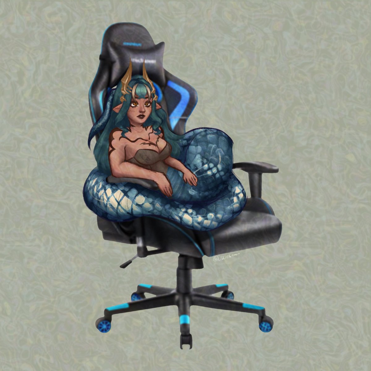 Little Lamia tweet media