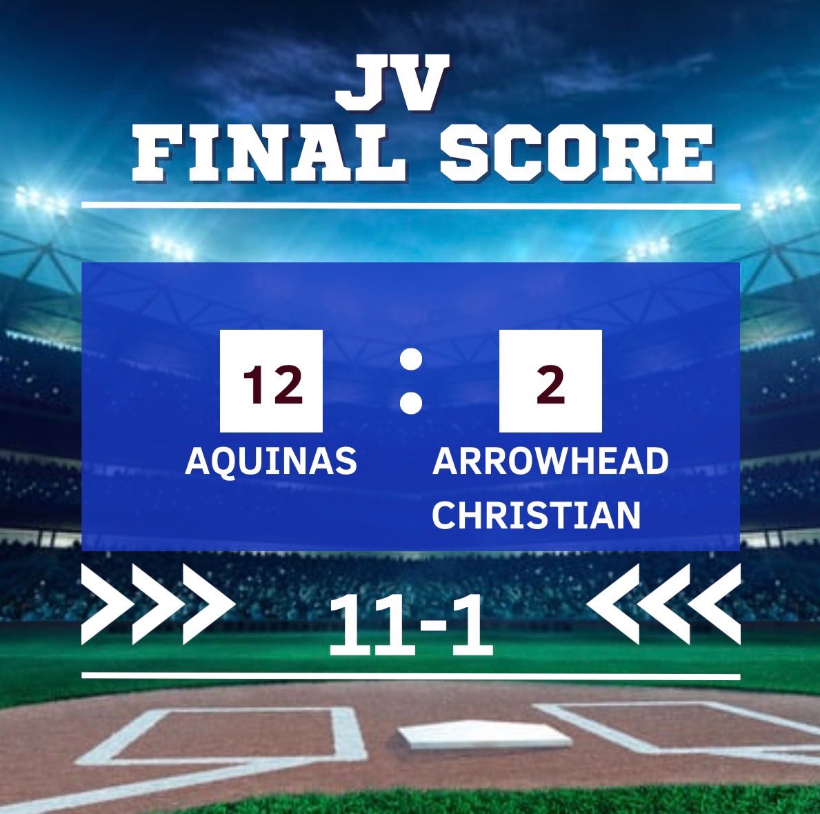 NYTILLID13's tweet photo. Aquinas JV handles ACA @_aca_baseball with a 12-2 MERCY setting the tone in Ambassador league series opener. JV moves to 11-1 on the season. #Compete #ProgramStrong #weareAquinas #fAmily https://t.co/t7zwko7F4A
