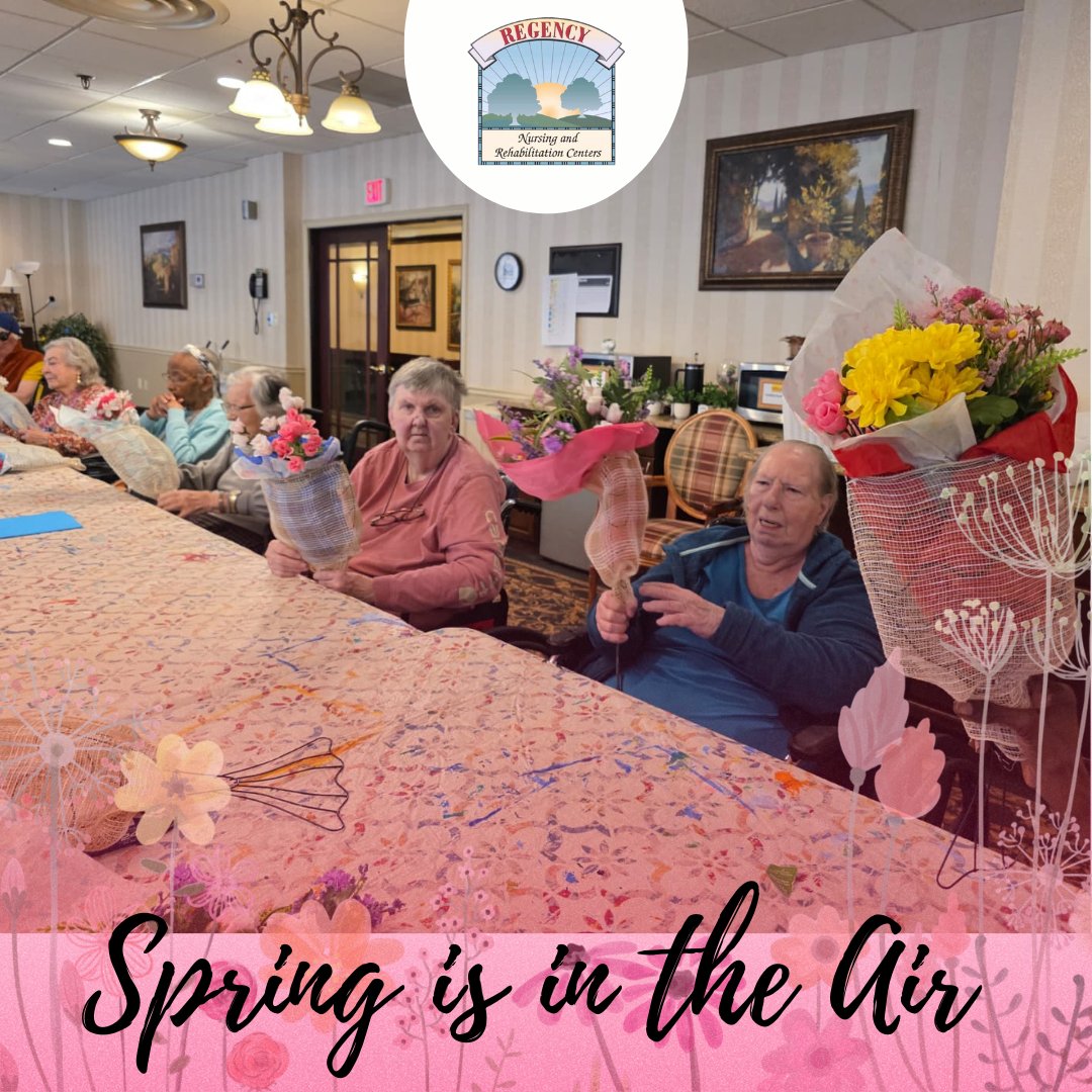 RegencyNursing's tweet image. Spring is in the air at Regency! 🌸🌿 A season of fresh beginnings, blooming smiles, and joyful moments shared together. From sunshine-filled days to uplifting activities, we’re embracing all the beauty this season brings!

#RegencyLife #SpringVibes #BloomingMoments #SeniorLiving