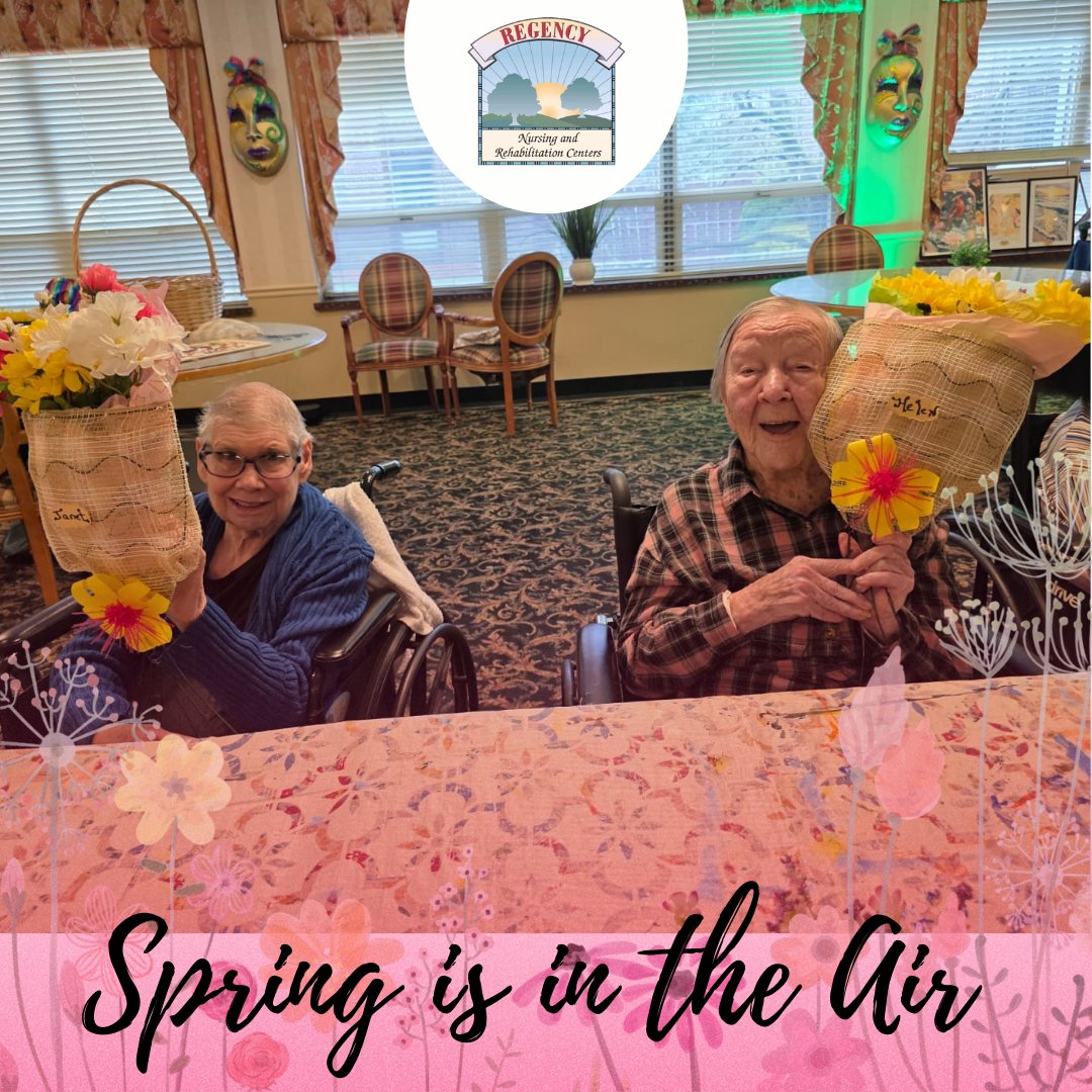 RegencyNursing's tweet image. Spring is in the air at Regency! 🌸🌿 A season of fresh beginnings, blooming smiles, and joyful moments shared together. From sunshine-filled days to uplifting activities, we’re embracing all the beauty this season brings!

#RegencyLife #SpringVibes #BloomingMoments #SeniorLiving