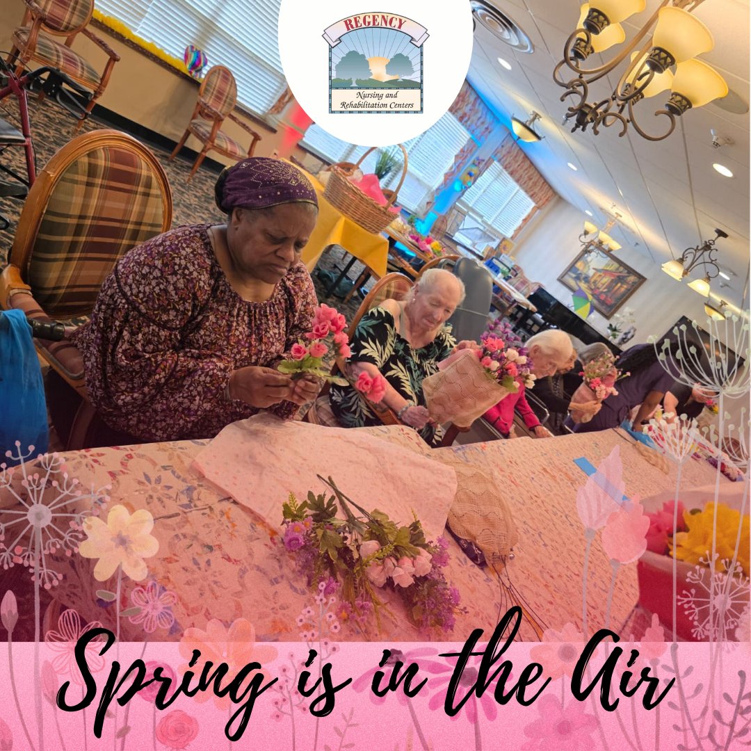 RegencyNursing's tweet image. Spring is in the air at Regency! 🌸🌿 A season of fresh beginnings, blooming smiles, and joyful moments shared together. From sunshine-filled days to uplifting activities, we’re embracing all the beauty this season brings!

#RegencyLife #SpringVibes #BloomingMoments #SeniorLiving