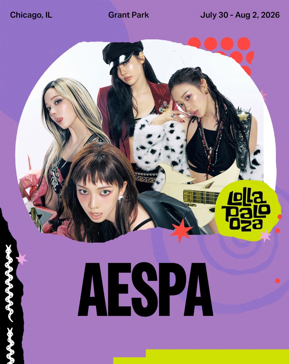 icurina's tweet image. since aespa admin couldnt care less to post about lolla let me do it for u instead @aespa_official