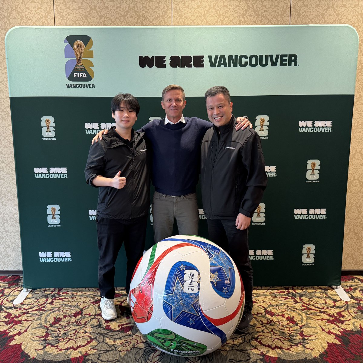 Foreseeson's tweet photo. The World Cup is here! Our team had the privilege of attending a special lunch with Jesse Marsch, head coach of the Canada Men's National Team. It was an inspiring opportunity to hear his insights and connect with other  professionals.

Connect w/ us at https://t.co/KdgE3yCpop. https://t.co/hEBfFh6l0s
