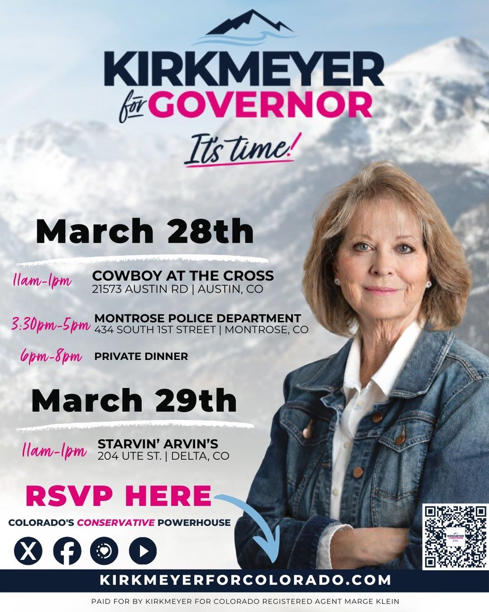Barb Kirkmeyer for Governor tweet media