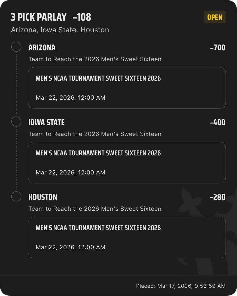 JGEqPicks's tweet photo. Let’s start off with a fun future at great odds, this is the Big 12’s tourney, strongest conference by far https://t.co/UOHOnjigtG