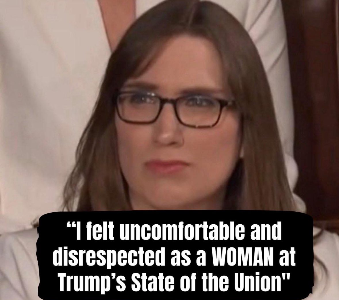 TrumpsHurricane's tweet photo. Democrat Rep. Tim McBride said “I felt uncomfortable and disrespected as a woman at Trump’s State of the Union”

What is your response to HIM ?? https://t.co/sldgJ0Ag5o