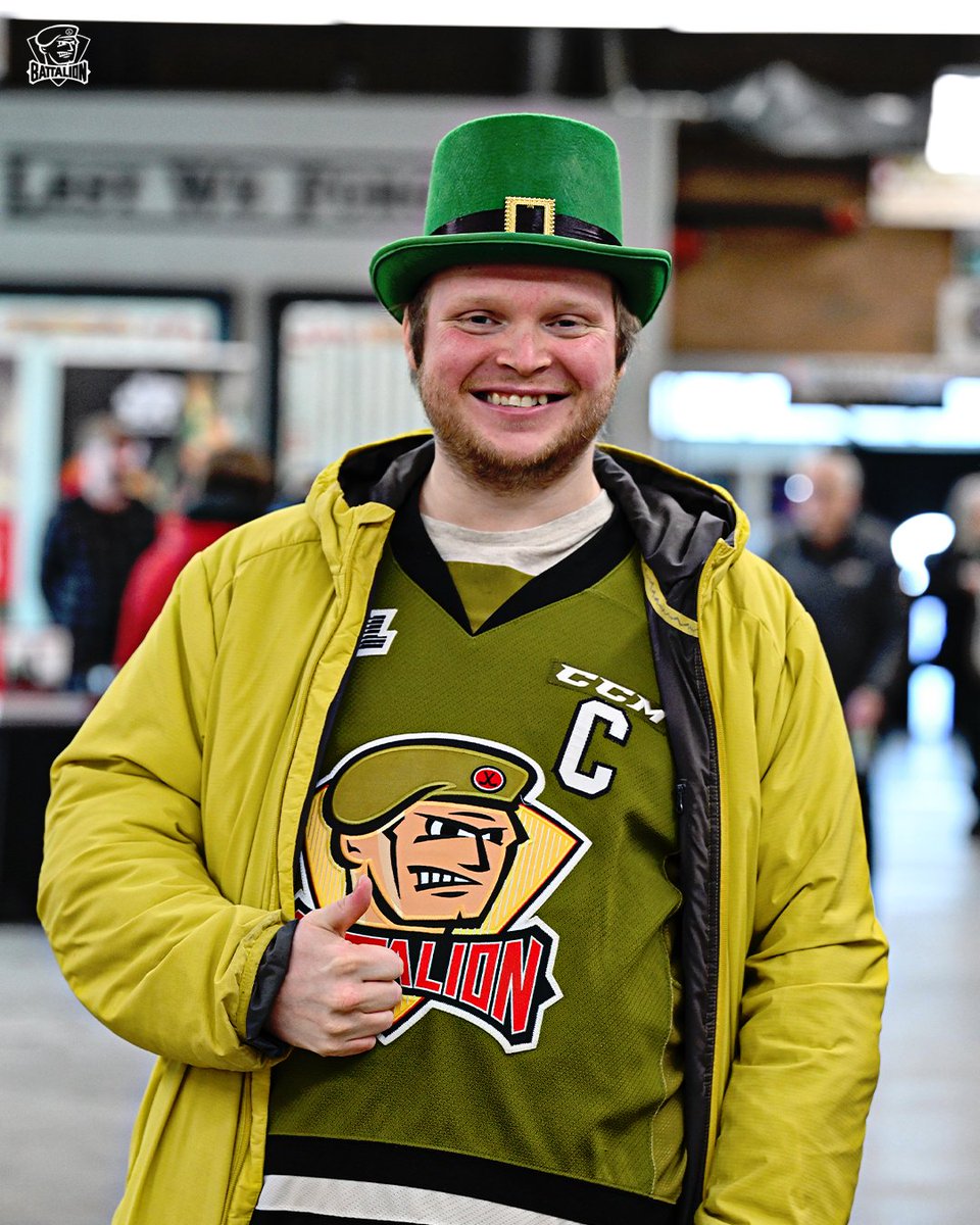 OHLBattalion's tweet image. Happy St. Patrick's Day #7thMan 🫡☘️

Join us tonight for a St. Paddy's edition of Troops Trio at The Clubhouse by Gateway Golf!

#GoTroopsGo | #MarchToThePlayoffs