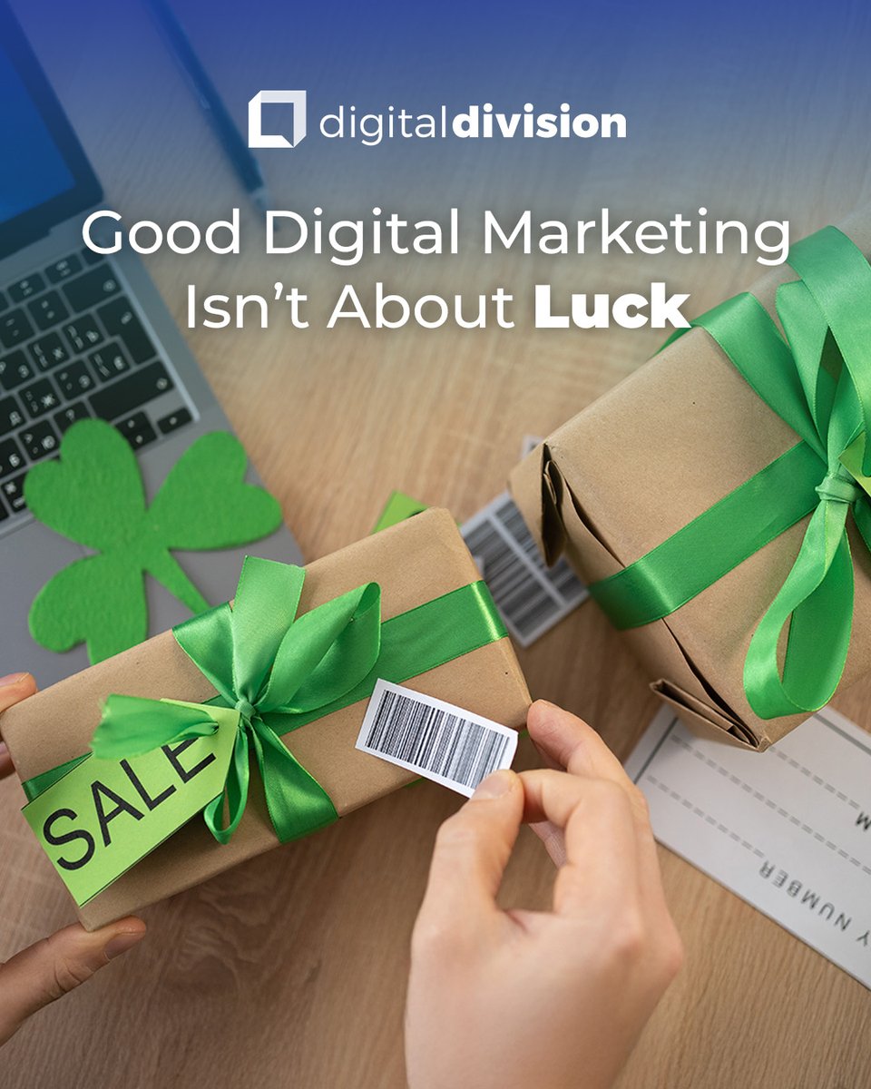 DigitalDiviGrp's tweet photo. 🍀 Feeling lucky? Or just really well-optimized?

Good digital marketing isn’t about luck — it’s about strategy.

So while everyone else is chasing four-leaf clovers, we’ll be building results the not-so-lucky way. 😉

Happy St. Patrick’s Day from Digital Division! 🍀💻 https://t.co/kU6jXLfAiy