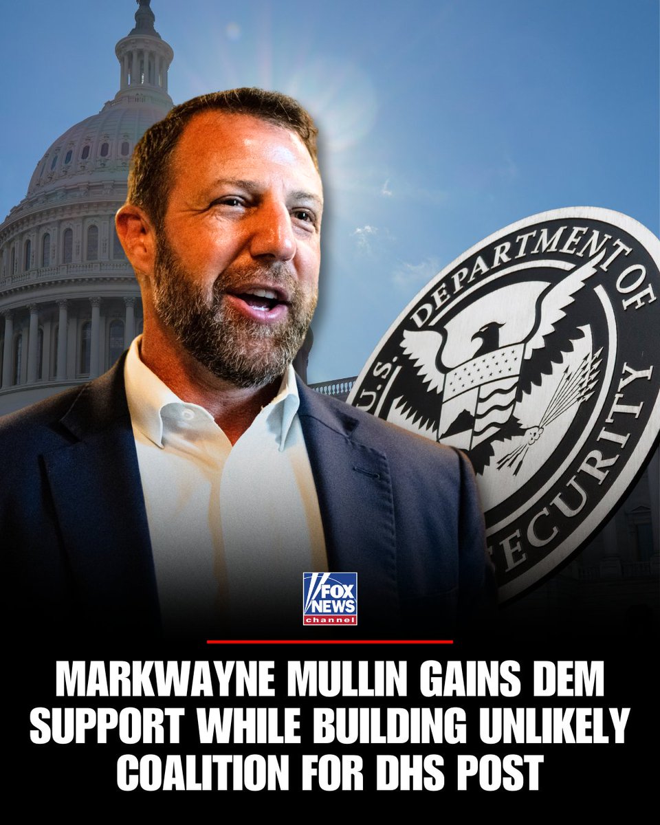 UNLIKELY COALITION: Senator Markwayne Mullin is drawing surprise support from across the political aisle in his bid to lead the Department of Homeland Security.

Democrat Senator John Fetterman and Democrat Rep. Josh Gottheimer emerging as vocal supporters of Mullin, as the