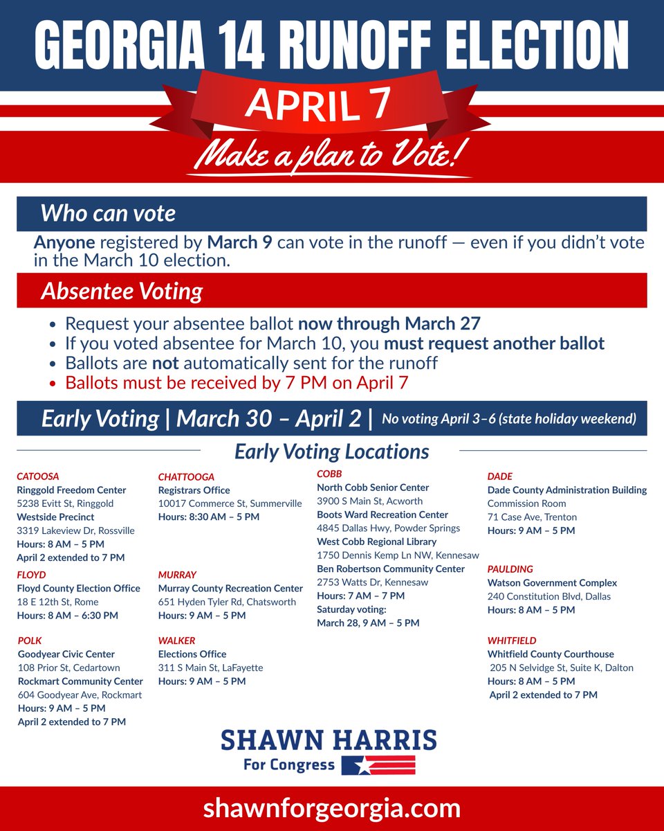 Shawn Harris for Congress tweet media
