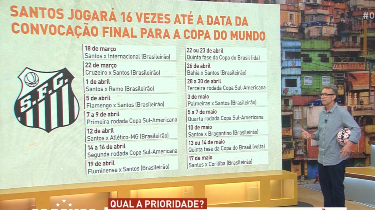 DoentesPFutebol's tweet photo. Dos 16 jogos listados por @10neto, quantos jogos vocês acham que Neymar faz antes da Copa do Mundo? https://t.co/jLykrFhcwB