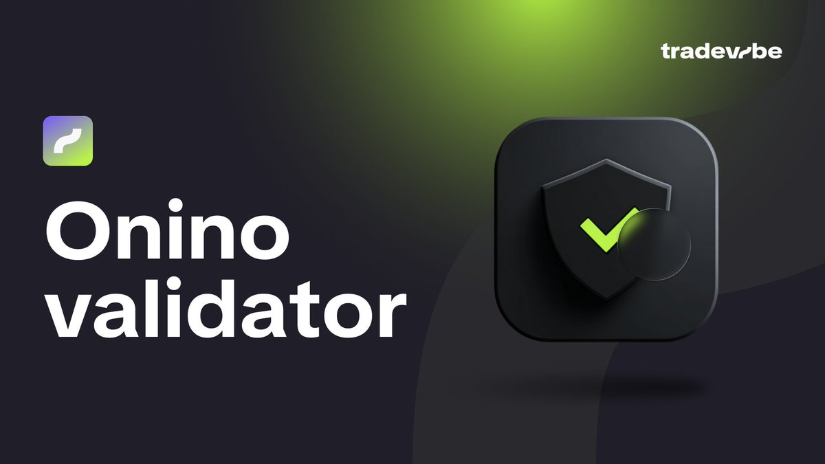 TradeVibeApp's tweet photo. TradeVibe is now live for the Onino network.

ONI holders can now launch their own validator without managing infrastructure.

Validator rewards: 5.8% – 29.1%

Step-by-step guide:
https://t.co/cRJLQK85Ix
Support: support@tradevibe.app https://t.co/FlQGIiq2Er