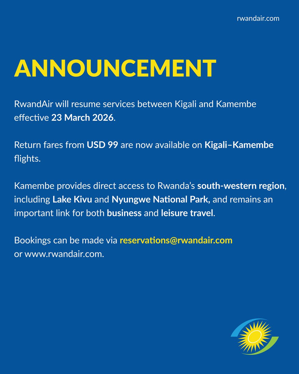 RwandAir tweet media