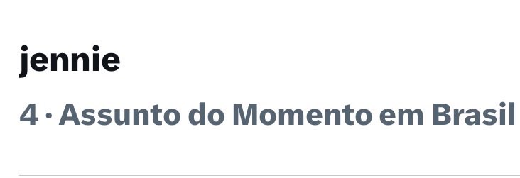 JENNIE KIM BRASIL tweet media